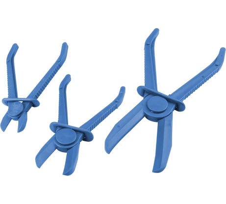 Зажимы Forsage пластмассовые с фиксатором для пережатия шлангов и патрубков, набор 3пр. f-903g18 56293 F-903G18(56293)