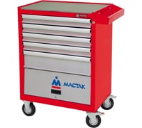 Инструментальная тележка МАСТАК ОПТИМА 5 полок и отсек, красная 522-05581MR