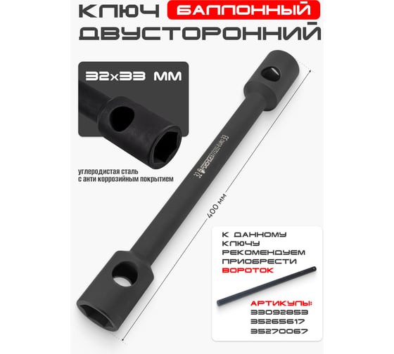 Балонный торцевой ключ Forsage F-6773233-EURO(54214)