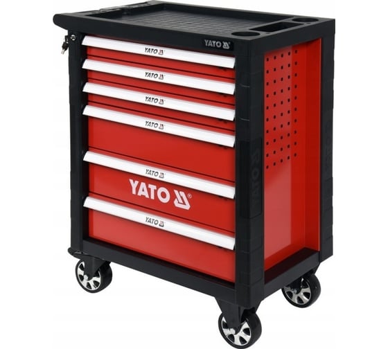 Инструментальная тележка YATO с 6 ящиками YT-55299