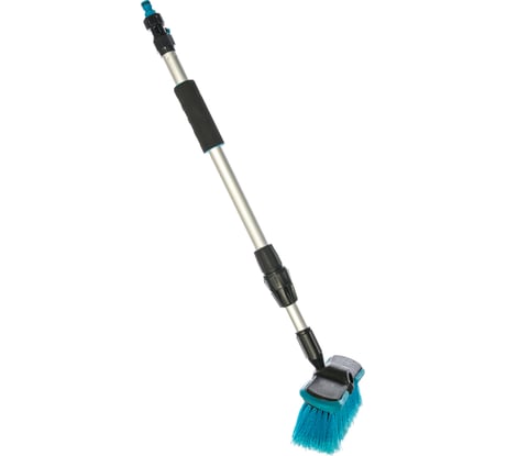 Телескопическая щетка для мытья а/м AUTOVIRAZH длина 68-1004 см, d 18-22 мм, с переходником AV-2176