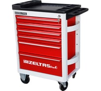 Инструментальная тележка IZELTAS PRO красная без инструментов, 6 ящиков 8241321006