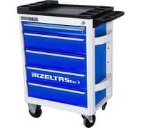 Инструментальная тележка IZELTAS PRO синяя без инструментов, 5 ящиков 8241322005