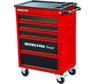 Инструментальная тележка IZELTAS TREND красная без инструментов, 5 ящиков 8244321005