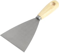 Шпатель ТУНДРА малярный, металлический, деревянная рукоятка, 100 мм 1006526