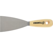 Шпатель ТУНДРА малярный, металлический, деревянная рукоятка, 60 мм 1006524