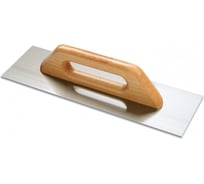 Полутер DEKOR HASSAN прямой 120x400 мм деревянная ручка нержавеющая сталь 098