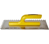 Гладилка Serfa SMART зубчатая с пластмассовой ручкой из нержавеющей стали 35 см 8x8 219