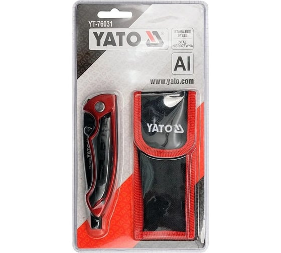 Нож YATO складной с битами YT-76031 371576031 092 1