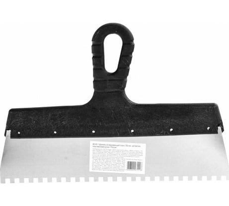 Шпатель из нержавеющей стали SPARTA 300 мм, зуб 6х6 мм 85140