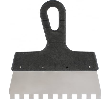 Шпатель из нержавеющей стали Без бренда 150 мм, зуб 4х4 мм 85154