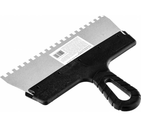Шпатель из нержавеющей стали SPARTA 250 мм, зуб 6х6 мм 85139