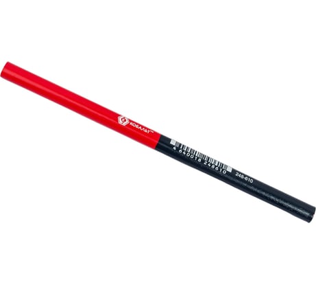 Строительный карандаш 2-хцветный, красный/синий 180 мм 1 шт. КОБАЛЬТ 248-610