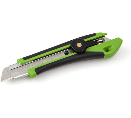 Нож со сменным лезвием с фиксацией, двухкомпонентный корпус, 18 мм Дело техники 261222