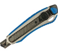 Нож, двухкомпонентный корпус, с механическим фиксатором, с сегментированным лезвием 18 мм, сталь У8А Зубр "ЭКСПЕРТ" 09178