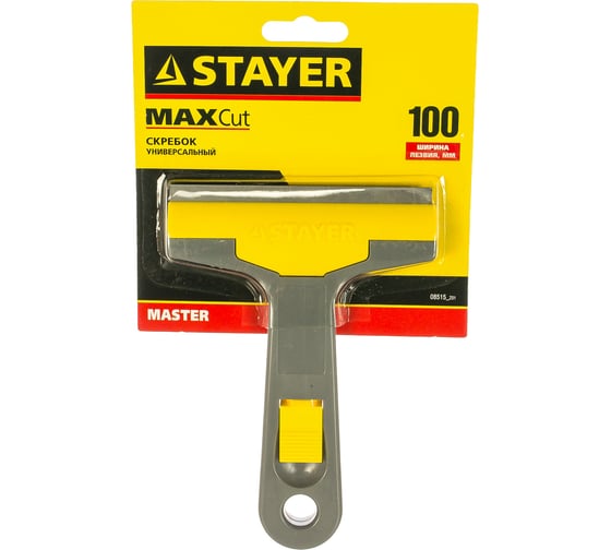 Универсальный скребок STAYER MASTER пластмассовый корпус, 100мм 08515_z01 1