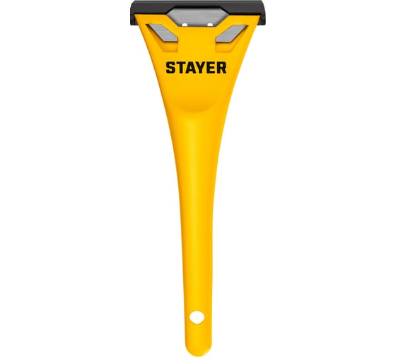 Пластмассовый скребок в наборе с 5 лезвиями STAYER STANDARD 50мм 0851-H6_z01