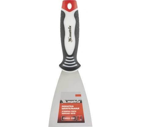 Шпательная лопатка из нержавеющей стали, 80 мм, 3-компонентная ручка MATRIX 85534