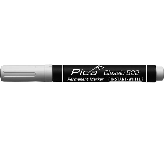 Маркер PICA перманентный белый classic instant white 522/52