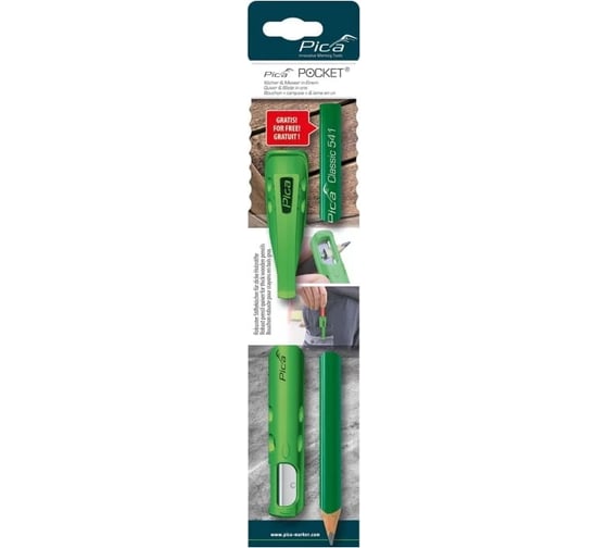 Набор PICA pocket (держатель-точилка pocket и карандаш classic 541 (24 см) в блистере) 505/02