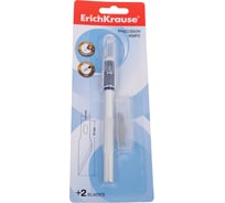 Нож-скальпель ErichKrause канцелярский Сталь, металлический, 2 лезвия в комплекте 16953