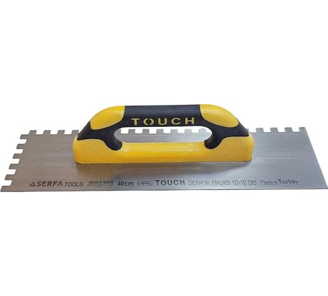 Зубчатая гладилка с пластмассовой закрытой ручкой Serfa 40 см 10x10 touch 191