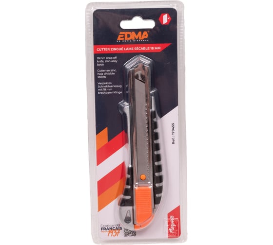 Нож с корпусом из цинкового сплава EDMA лезвие 18 мм 170455