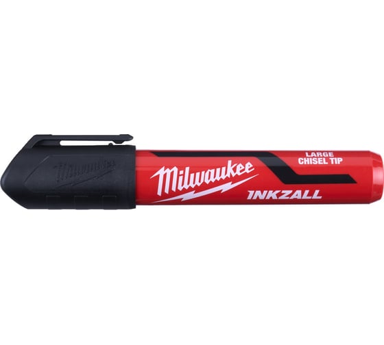 Большой черный маркер для стройплощадки 3шт в блистере Milwaukee INKZALL 4932471554 1