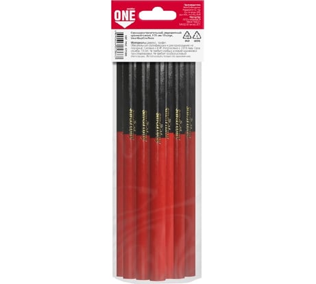 Строительный двуцветный карандаш Smartbuy красный/синий, 175 мм, 10 шт., one tools/288 SBT-PNC-175BR