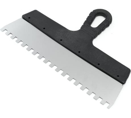 Шпатель Политех Lux нержавеющая сталь, 300 мм, зубцы 8x8 мм 1043308