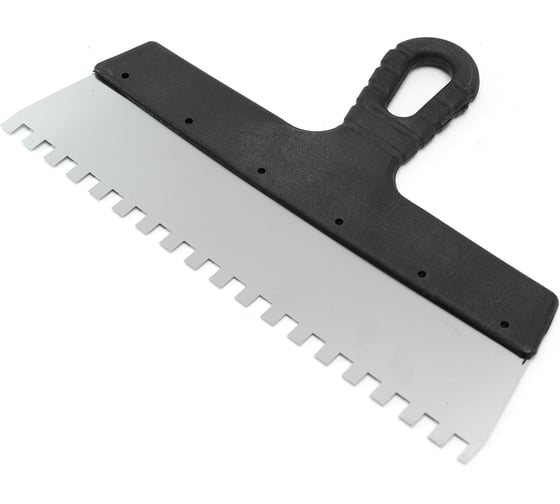 Шпатель Политех Lux нержавеющая сталь, 300 мм, зубцы 8x8 мм 1043308