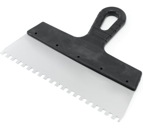 Шпатель Политех Lux нержавеющая сталь, 250 мм, зубцы 6x6 мм 1043256