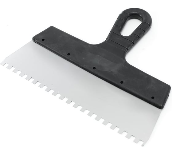 Шпатель Политех Lux нержавеющая сталь, 250 мм, зубцы 6x6 мм 1043256