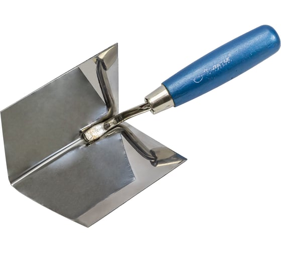 Угловая кельма Политех ПРОФИ внутренняя, деревянная ручка, CrV 75x75x110 мм 1073310