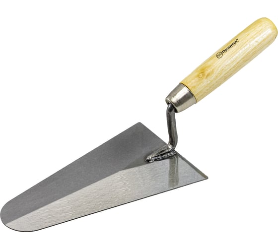 Треугольная кельма Политех ЛЮКС 150 мм, деревянная ручка, CS 1071315