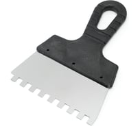 Шпатель Политех Lux нержавеющая сталь, 150 мм, зубцы 8x8 мм 1043158