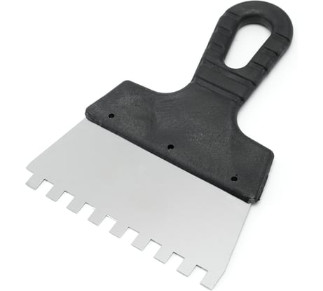 Шпатель Политех Lux нержавеющая сталь, 150 мм, зубцы 8x8 мм 1043158