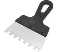 Шпатель Политех Lux нержавеющая сталь, 150 мм, зубцы 10x10 мм 1043159