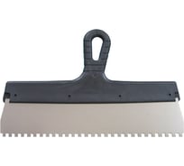 Шпатель Политех Lux нержавеющая сталь, 200 мм, зубцы 4x4 мм 1043204