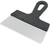 Шпатель Политех Lux нержавеющая сталь, 200 мм, зубцы 4x4 мм 1043204