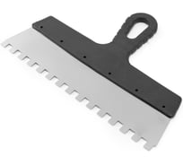 Шпатель Политех Lux нержавеющая сталь, 300 мм, зубцы 10x10 мм 1043309