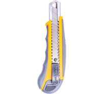 Нож Pobedit Мастер Плюс 18 мм, обрезиненный корпус с направляющей 9005104