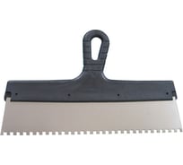 Шпатель Политех Lux нержавеющая сталь, 200 мм, зубцы 6x6 мм 1043206