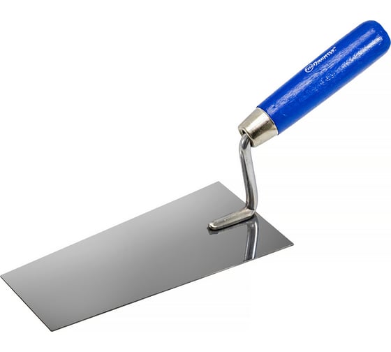 Кельма "трапеция" Политех ПРОФИ деревянная ручка, CrV, 160x84 мм 1072160