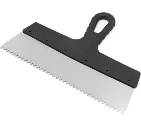 Шпатель Политех Lux нержавеющая сталь, 300 мм, зубцы 4x4 мм 1043304