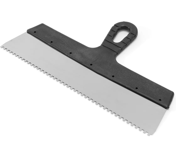 Шпатель Политех Lux нержавеющая сталь, 350 мм, зубцы 4x4 мм 1043354