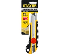 Нож с винтовым фиксатором Stayer HERCULES-25 сегментированные лезвия 25 мм  09141_z01 15924159