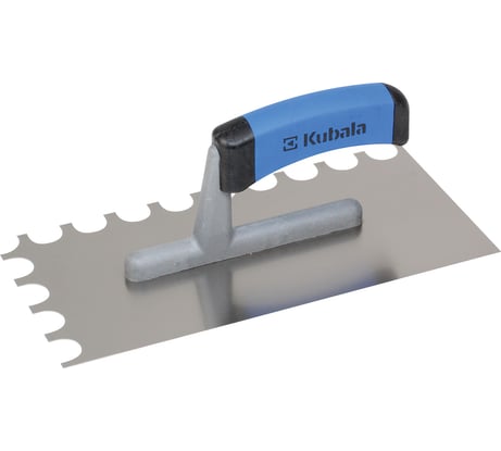 Зубчатая гладилка из нержавеющей стали KUBALA 130x270 мм, ручка G-1 0463