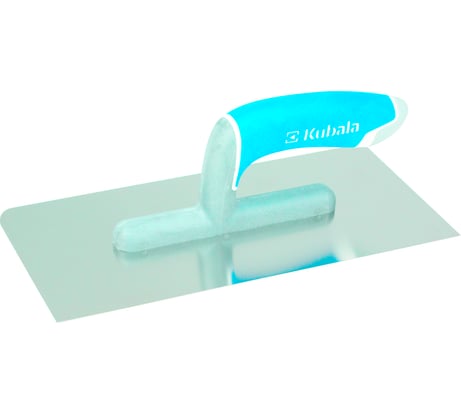 Зубчатая гладилка из нержавеющей стали KUBALA 130x270 мм с закругленными углами, ручка G-24 0266