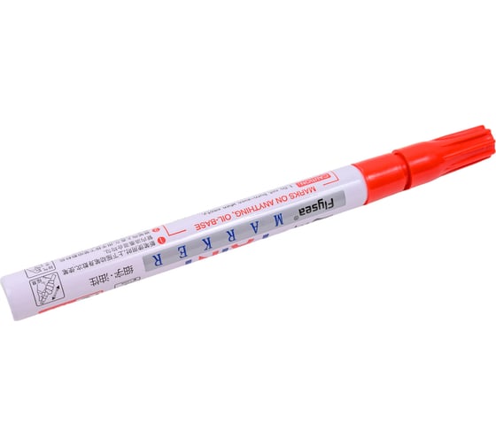 Промышленный универсальный маркер-краска Flysea Paint Marker FS-120 с наконечником 1,0 мм, красный FS-120-red